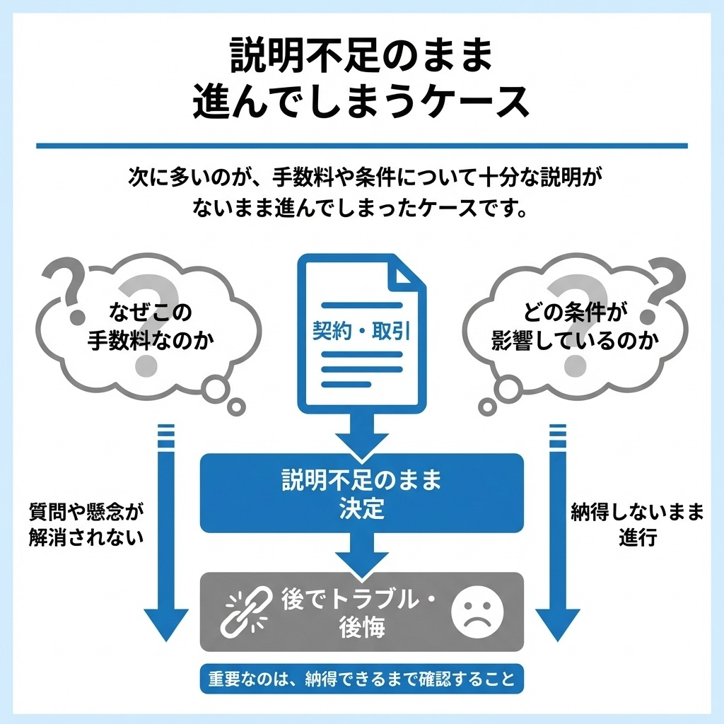 トラブルが起きるケース