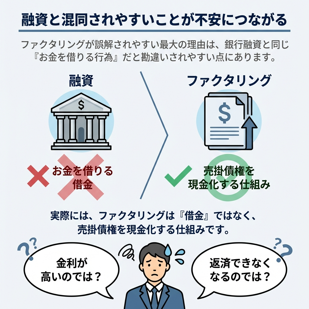 なぜファクタリングは誤解されやすいのか