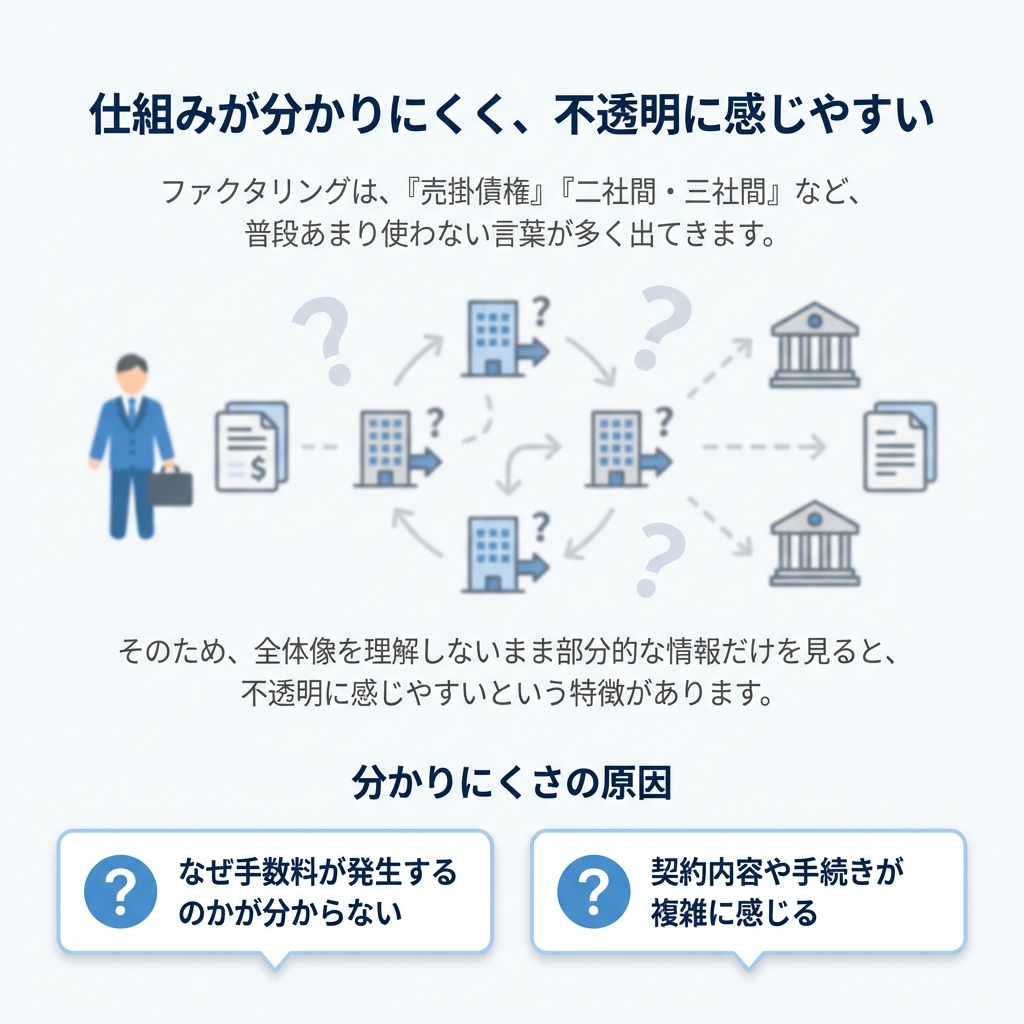 なぜファクタリングは誤解されやすいのか