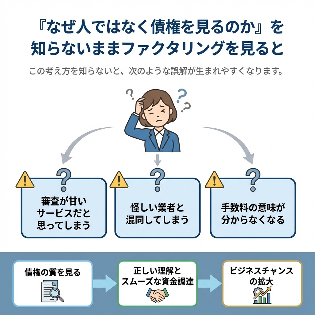 なぜ人ではなく債権を見るのか