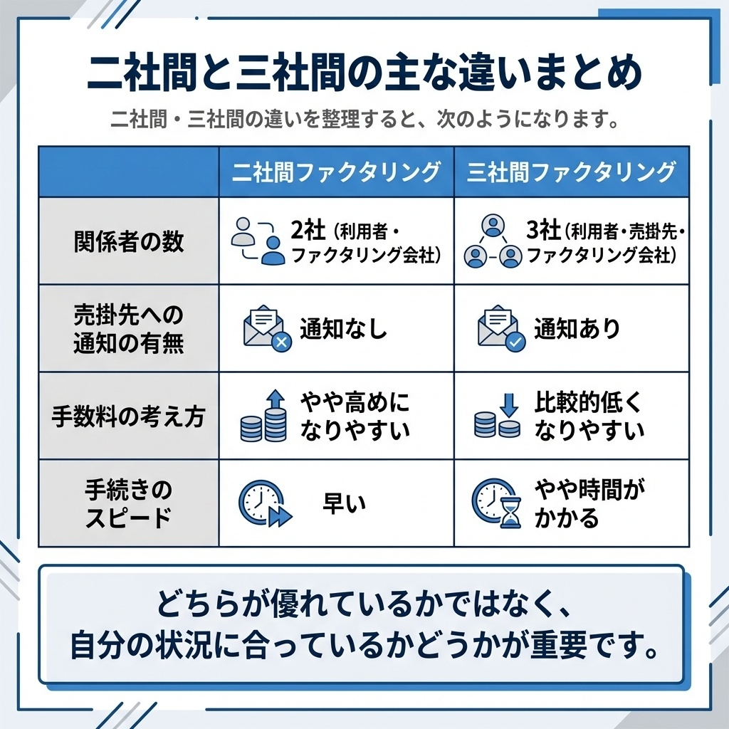 ２社間 ３社間 ファクタリング