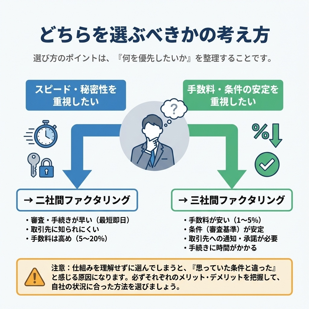 ２社間 ３社間 ファクタリング
